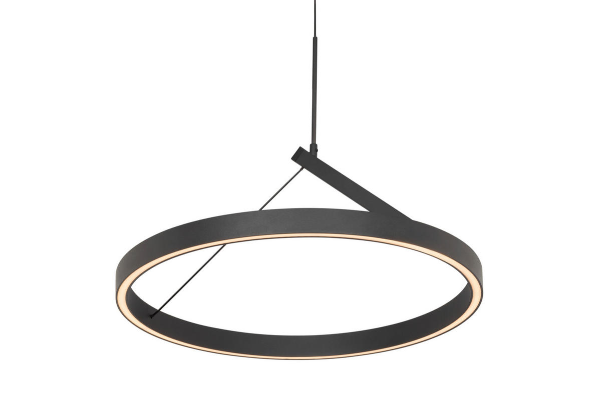 LED-HÄNGELEUCHTE 45/150 cm  - Schwarz, Design, Metall (45/150cm) - Dieter Knoll