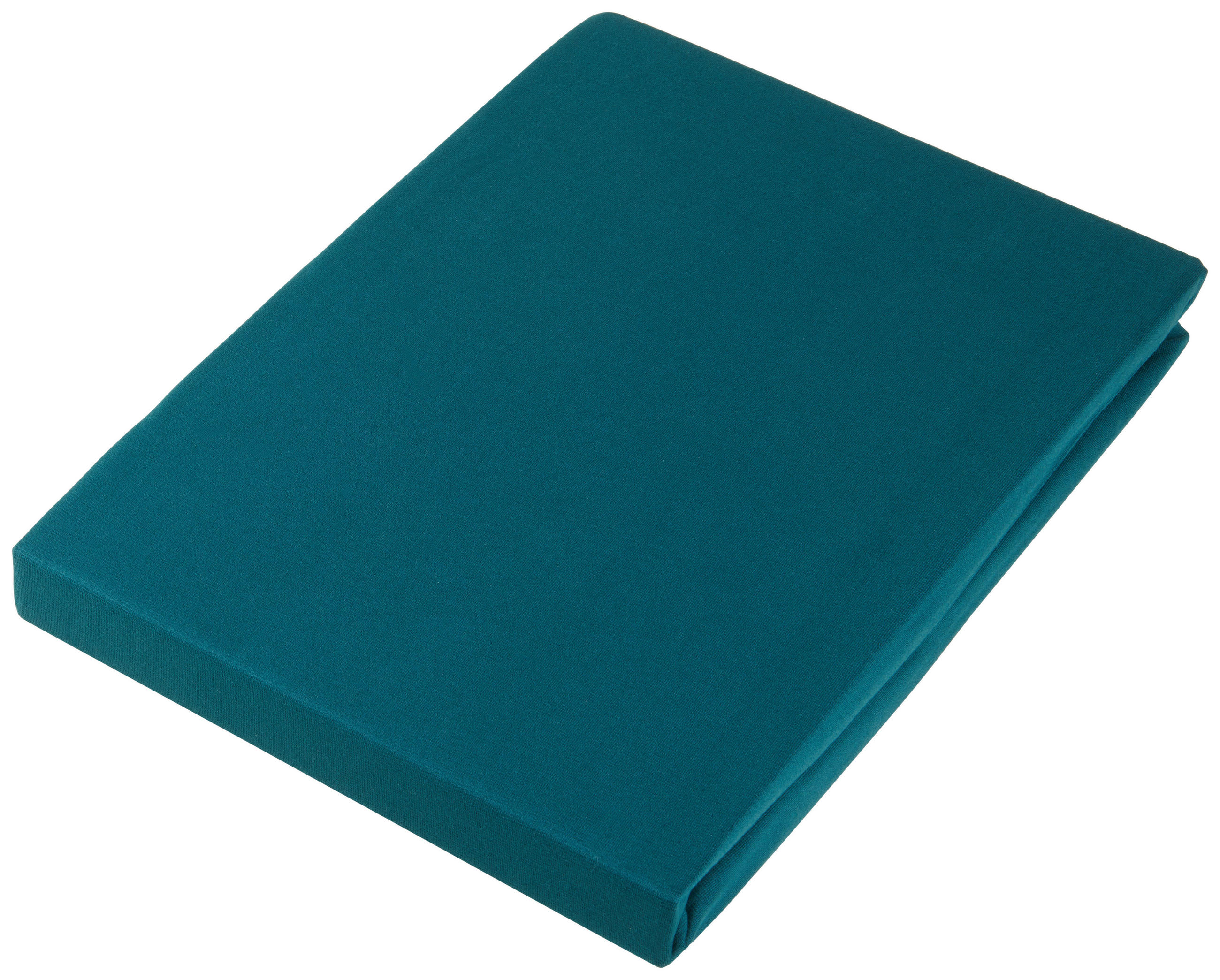 SPANNBETTTUCH Zwirn-Jersey 100/200 cm  - Dunkelgrün, Basics, Textil (100/200cm) - Estella