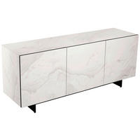 SIDEBOARD  180/75/50 cm 1 Schublade(n)  - Schwarz/Weiß, Design, Keramik/Holzwerkstoff (180/75/50cm) - Belluti
