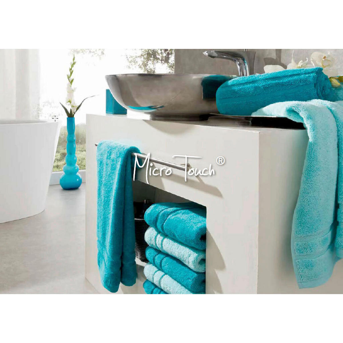 HANDTUCH Micro Touch Grau  - Grau, Basics, Textil (50/100cm)