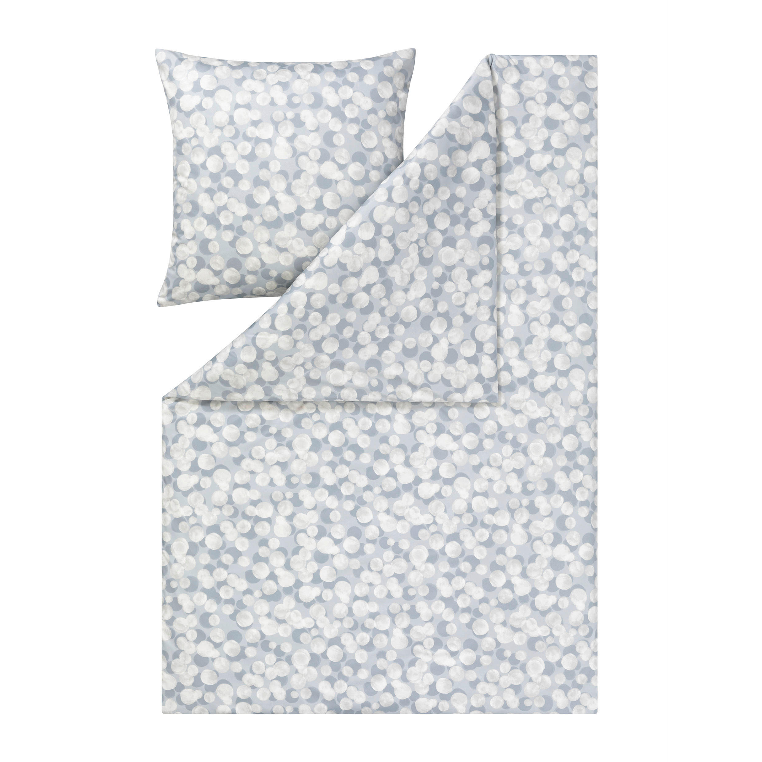 BETTWÄSCHE 2-teilig Atelier Interlock-Jersey 135/200 cm  - Grau, Design, Textil (135/200cm) - Estella