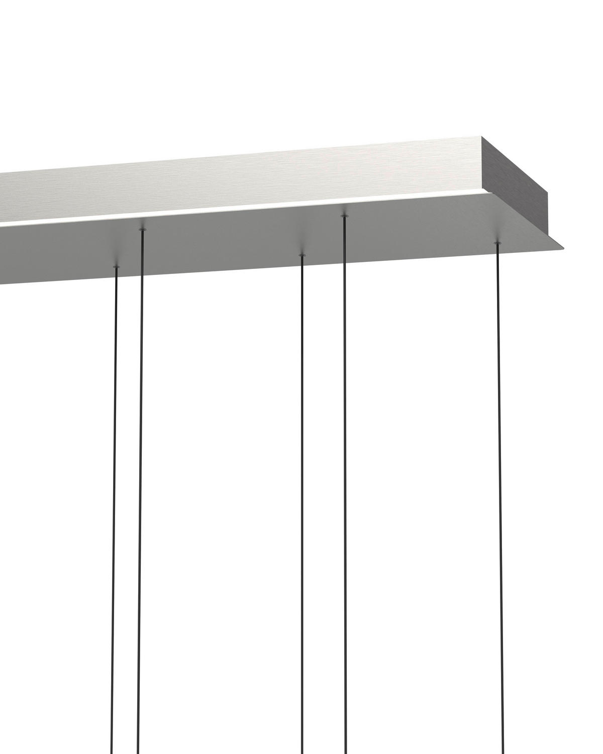 LED-HÄNGELEUCHTE 110/31/180 cm  - Nickelfarben, Basics, Metall (110/31/180cm)