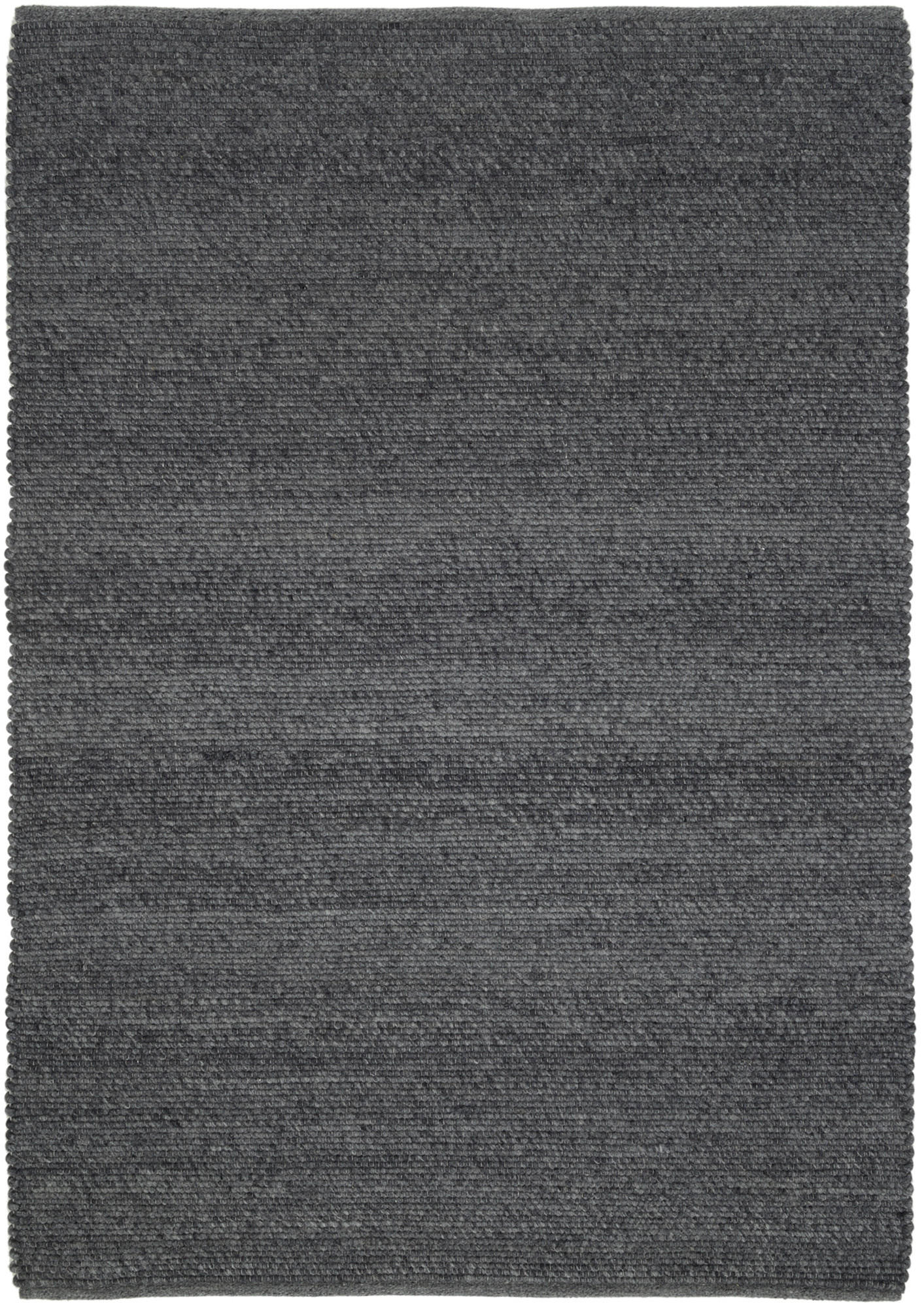HANDWEBTEPPICH 70/140 cm Helsinki Anthrazit  - Anthrazit, Basics, Textil (70/140cm) - Linea Natura