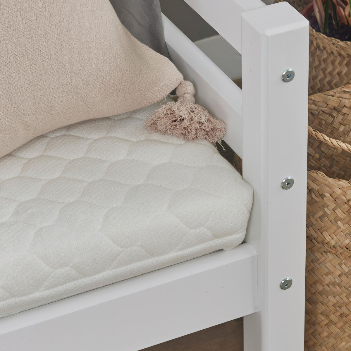 KINDER-/JUNIORBETT - Naturfarben/Weiß, MODERN, Holz (70/190cm) - MID.YOU