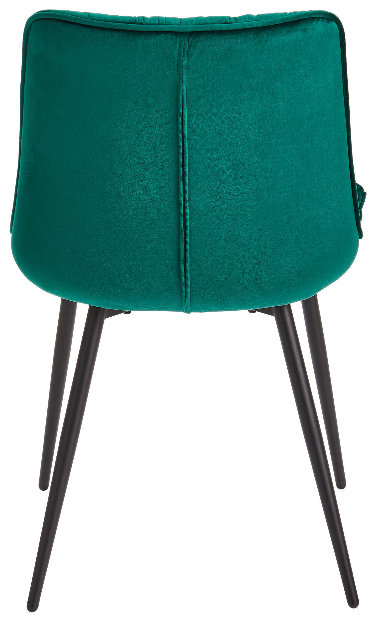 STUHL  in Eisen Samt Holz, Metall, Textil  - Schwarz/Grün, MODERN, Holz/Textil (52/85/59cm) - Livetastic