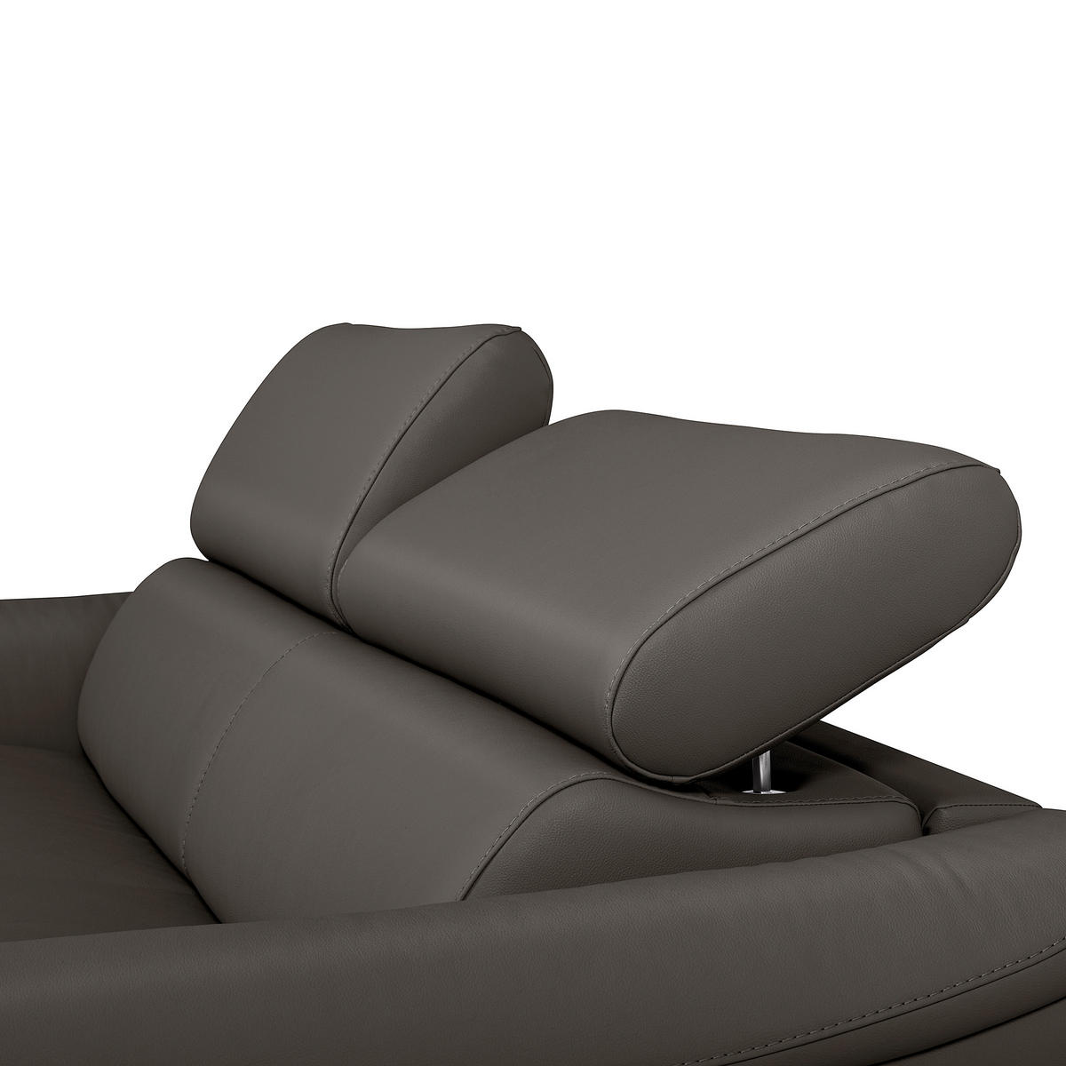 SCHLAFSOFA PAFOS Dunkelbraun Echtleder Lederlook  - Dunkelbraun/Schwarz, Design, Leder/Textil (203/77-98/103cm) - MID.YOU