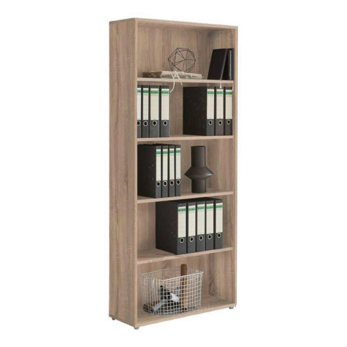 BÜRO - Weiß/Sonoma Eiche, MODERN, Holzwerkstoff/Metall - MID.YOU