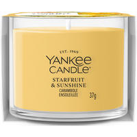 VONNÁ SVÍČKA  - tmavě žlutá/čiré, Basics, parafín/sklo (5,5/4,5/5,5cm) - Yankee Candle
