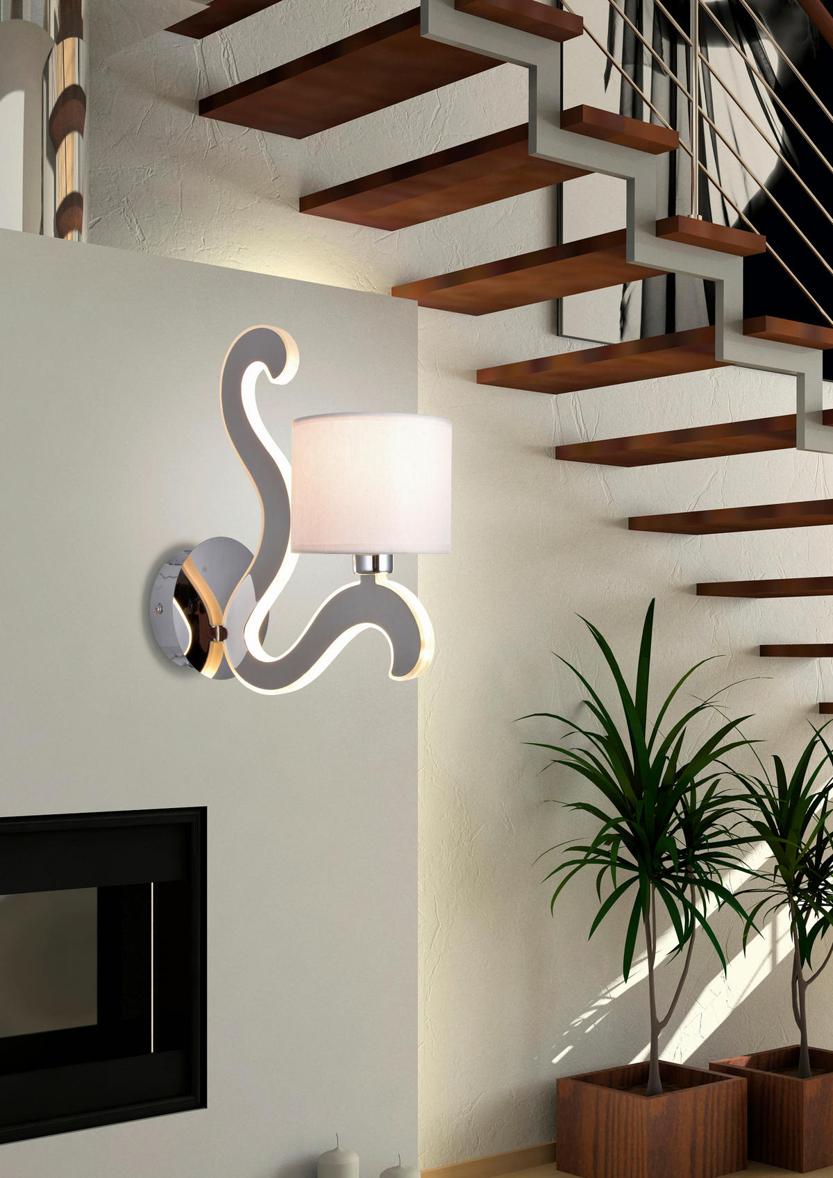 WANDLEUCHTE 26/26/30 cm   - Goldfarben/Schwarz, KONVENTIONELL, Metall (26/26/30cm)