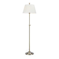 STEHLEUCHTE 38/155 cm    - Messingfarben/Weiß, Design, Textil/Metall (38/155cm) - Markslöjd