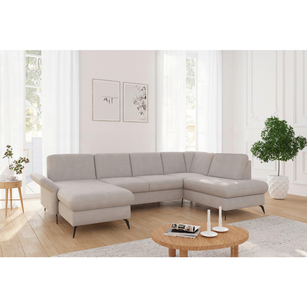 Sit & More SEDACIA SÚPRAVA, textil, sivobéžová