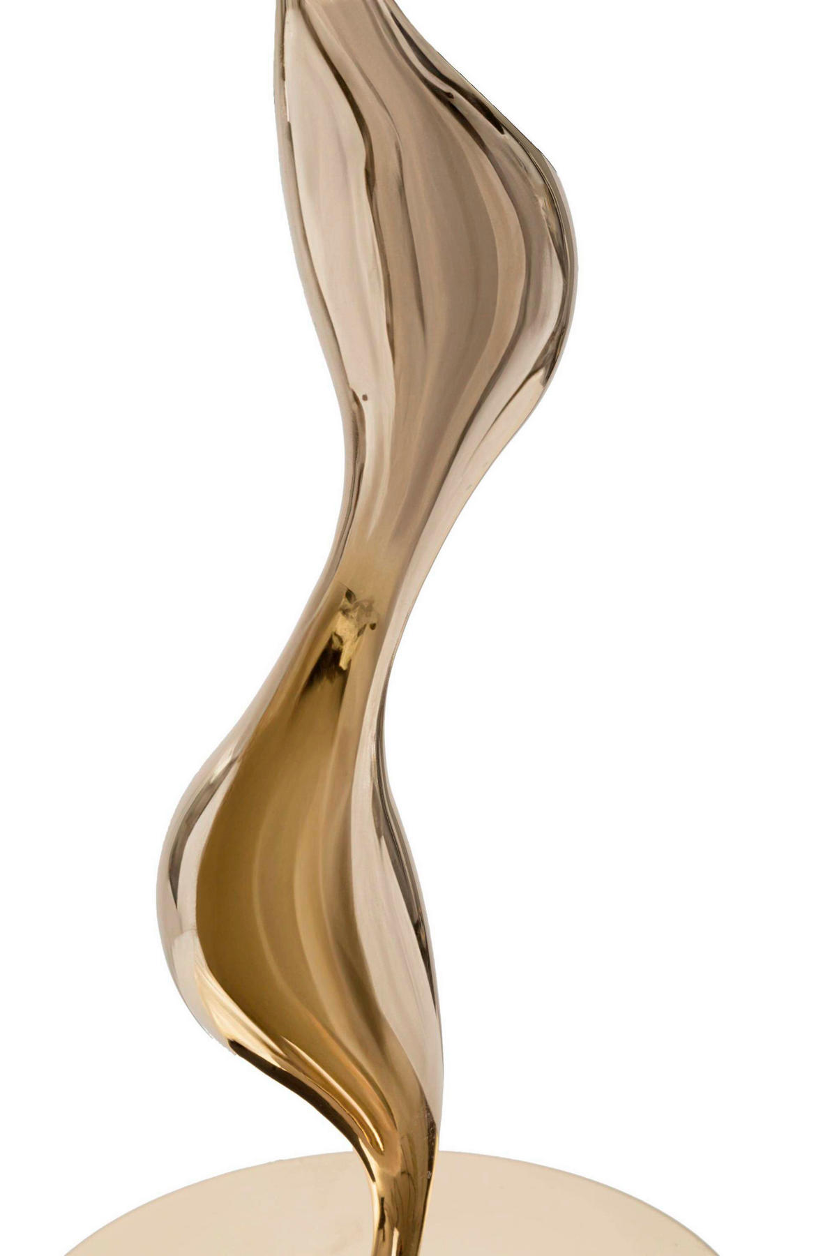 TISCHLEUCHTE - Goldfarben/Weiß, Basics, Textil/Metall (40/63/40cm)