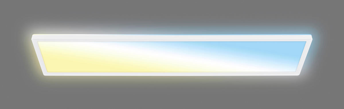 LED-PANEEL Slim 98/20/3 cm   - Weiß, Design, Kunststoff (98/20/3cm)