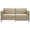3-SITZER-SOFA in Leder Grau  - Schwarz/Grau, Design, Leder/Metall (190/84/99cm) - Dieter Knoll