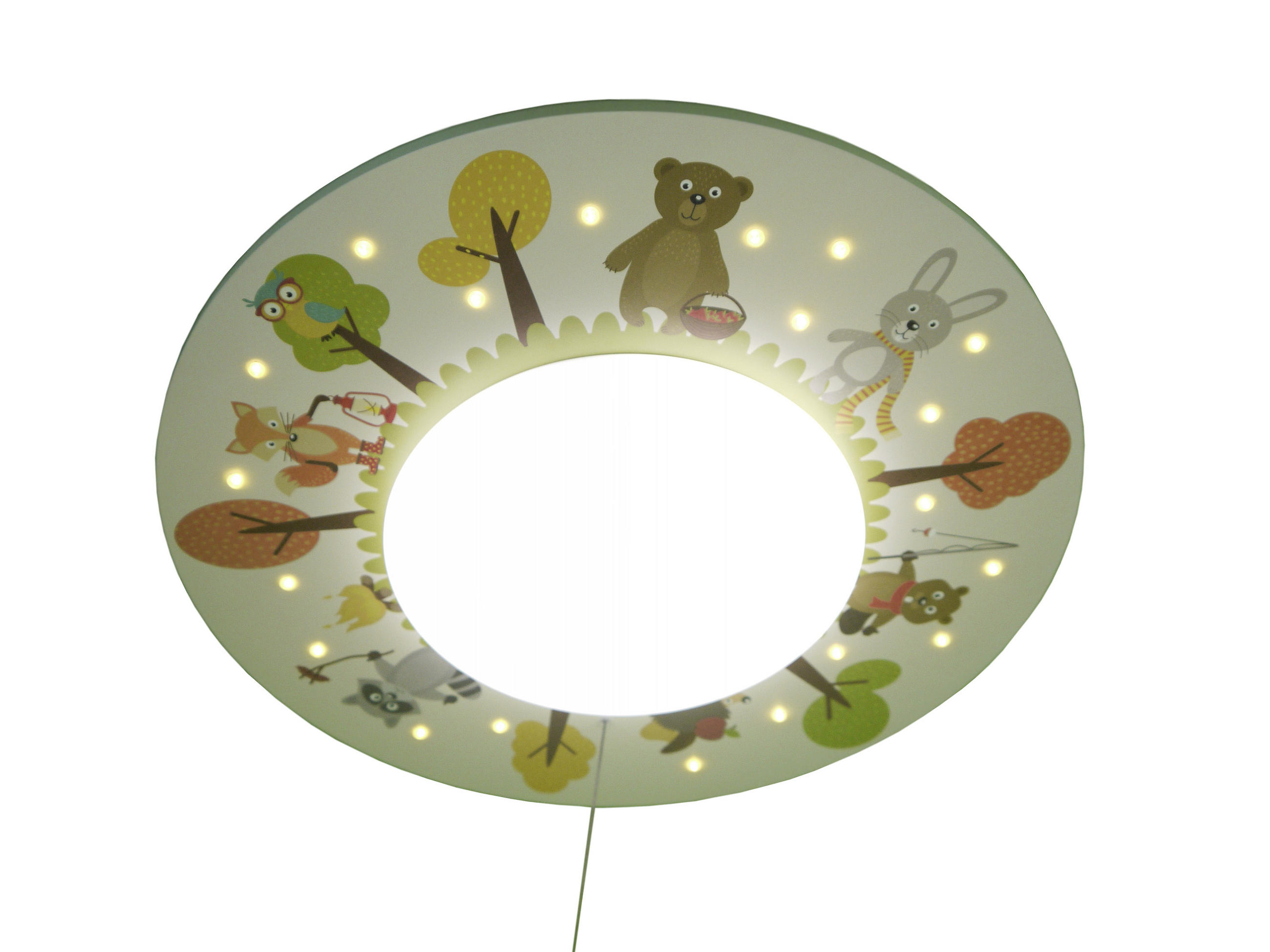KINDERDECKENLEUCHTE 54/11 cm   - Multicolor, Trend, Holz/Kunststoff (54/11cm) - Niermann