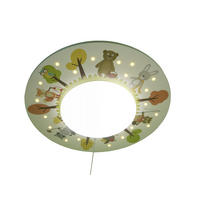 DĚTSKÉ STROPNÍ SVÍTIDLO, 54/11 cm  - vícebarevná, Trend, dřevo/plast (54/11cm)