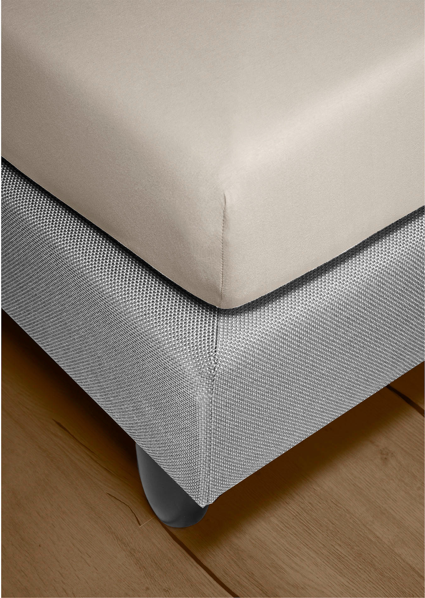 SPANNBETTTUCH Biber  - Naturfarben, KONVENTIONELL, Textil (100/200cm) - Bierbaum