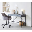 SCHREIBTISCH 120/50/76 cm  in Dunkelgrau  - Dunkelgrau, Design, Holz/Metall (120/50/76cm) - Hom`in