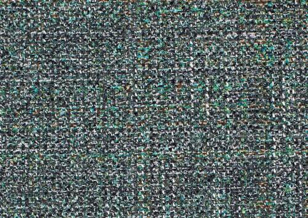 SITZBANK 209/92/78 cm  in Schwarz, Türkis  - Türkis/Schwarz, Design, Textil/Metall (209/92/78cm) - Dieter Knoll