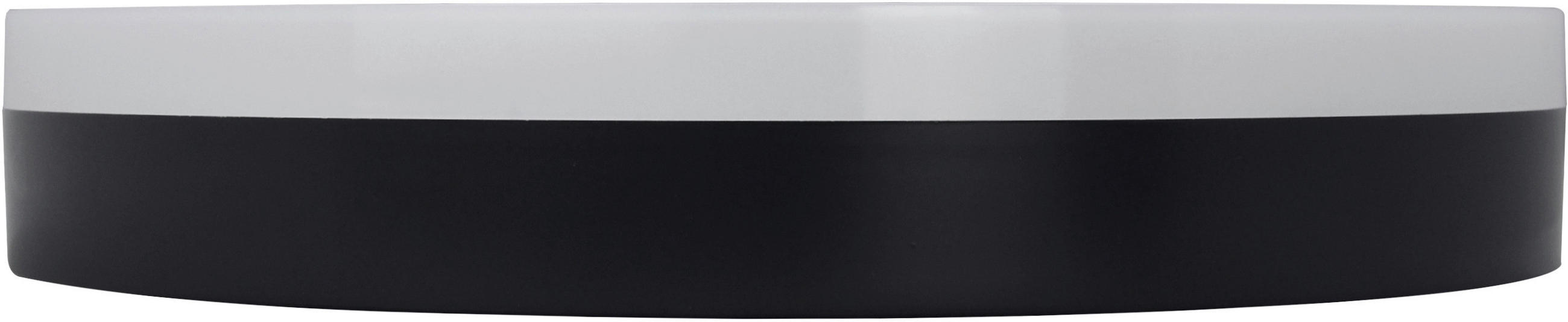 LED-DECKENLEUCHTE Orbis 28/5,1 cm   - Schwarz, Basics, Kunststoff (28/5,1cm)