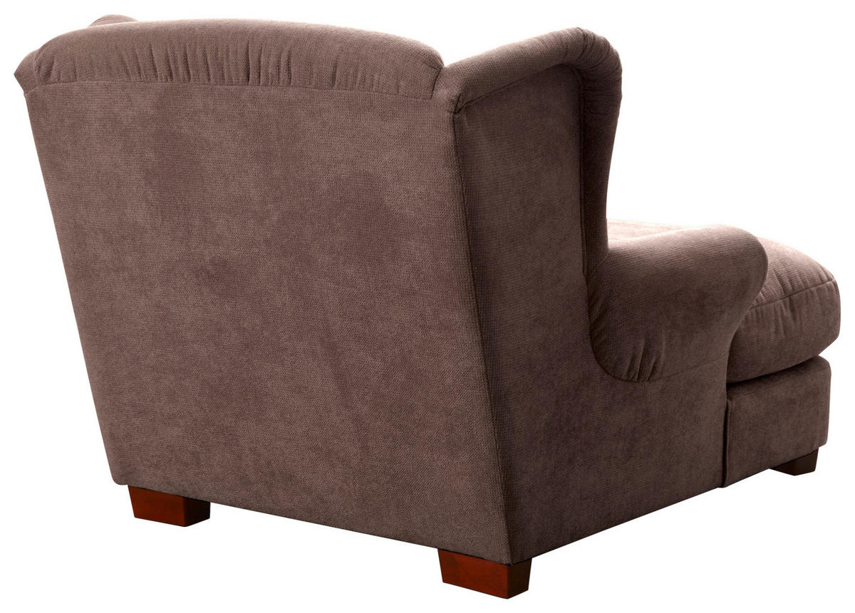XXL-SESSEL in Flachgewebe Taupe  - Taupe, Romantik / Landhaus, Holz/Textil (120/101/142cm) - Sit & More