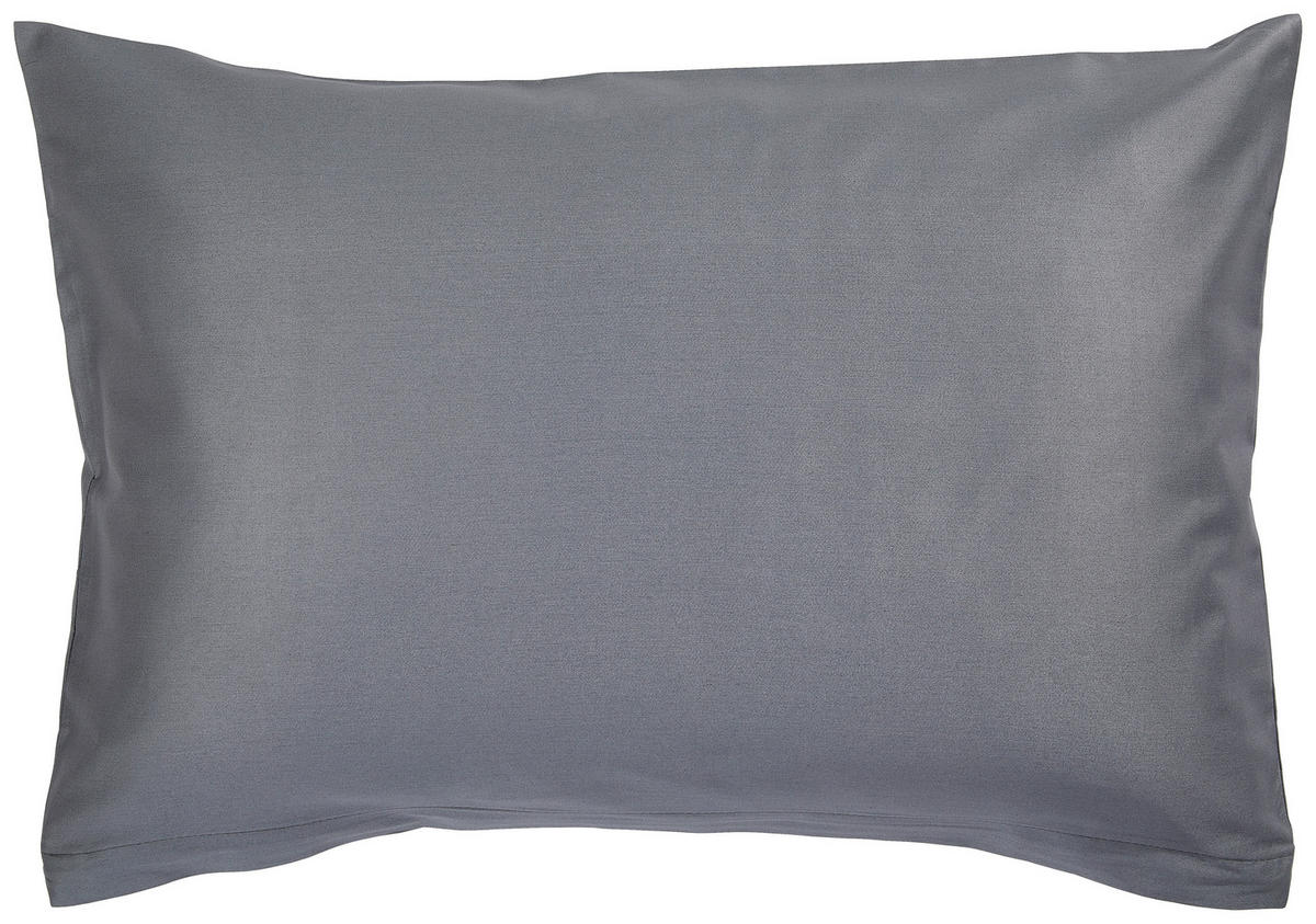 KOPFKISSENBEZUG Giacomo 40/60 cm  - Anthrazit, Basics, Textil (40/60cm) - Janine
