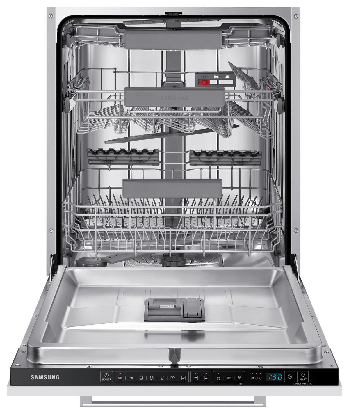GESCHIRRSPÜLER DW60A6092BB/EO  - Weiß, Basics, Glas/Kunststoff (59,8/81,5/55cm) - Samsung