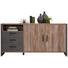 KOMODA SIDEBOARD, barvy borovice, tmavě šedá - barvy borovice/černá, Trend, kov/kompozitní dřevo (189,5/93,4/43,1cm) - Carryhome KOMODA SIDEBOARD, barvy borovice, tmavě šedá - barvy borovice/černá, Trend, kov/kompozitní dřevo (189,5/93,4/43,1cm) - Carryhome