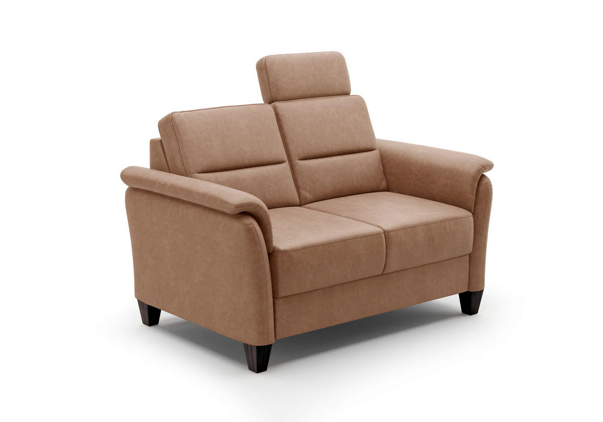 2-SITZER-SOFA in Mikrofaser Cognac  - Wengefarben/Cognac, KONVENTIONELL, Holz/Textil (149/89/89cm) - Sit & More