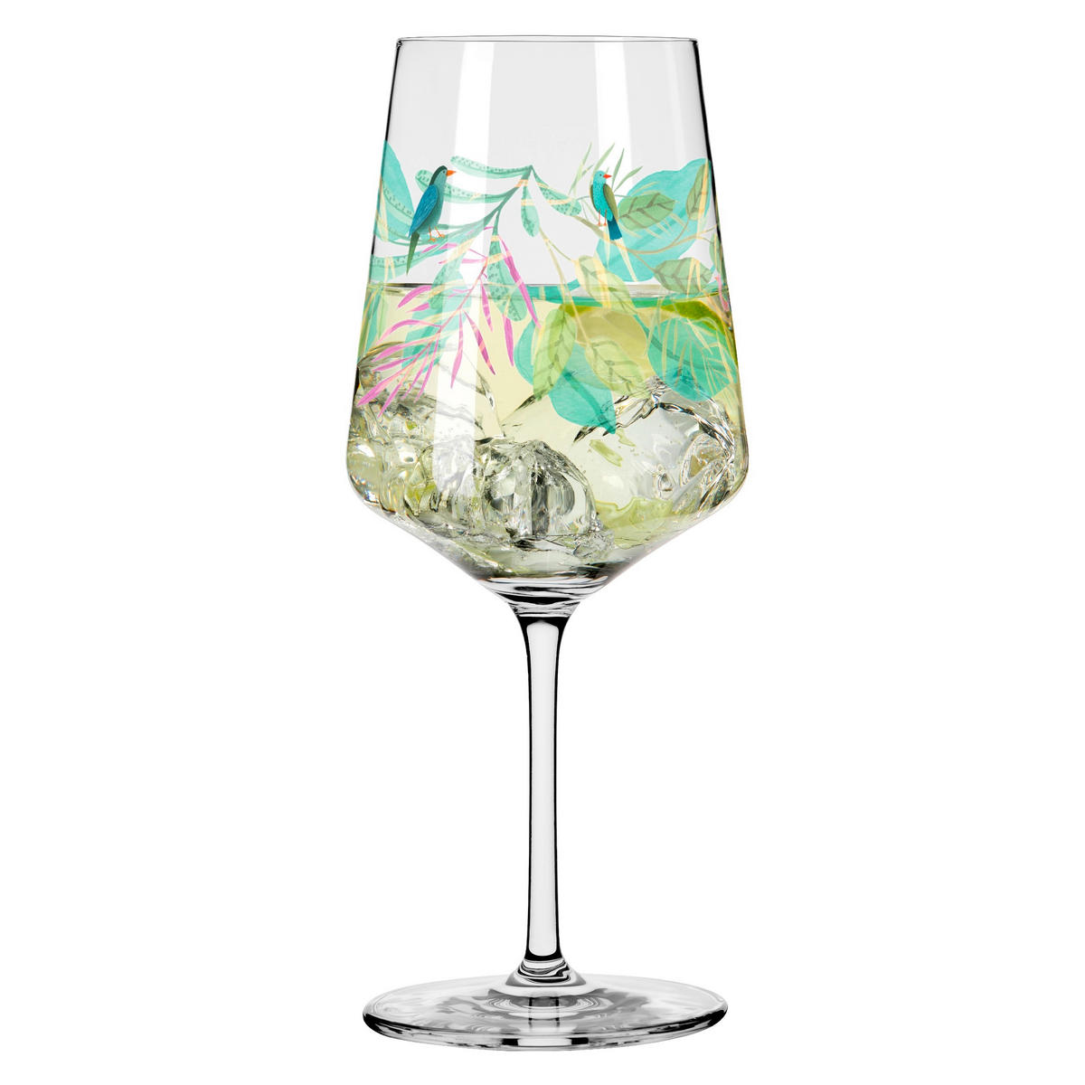 SPRITZERGLAS 544 ml  - Rosa/Grün, LIFESTYLE, Glas (9,3/22,5/9,3cm) - Ritzenhoff