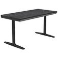 SCHREIBTISCH 140/70/73-118 cm  in Schwarz  - Schwarz, Design, Holzwerkstoff/Kunststoff (140/70/73-118cm) - Novel