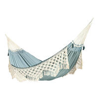 HÄNGEMATTE kingsize org.cotton  - Hellblau, KONVENTIONELL, Textil (180/400cm) - La Siesta