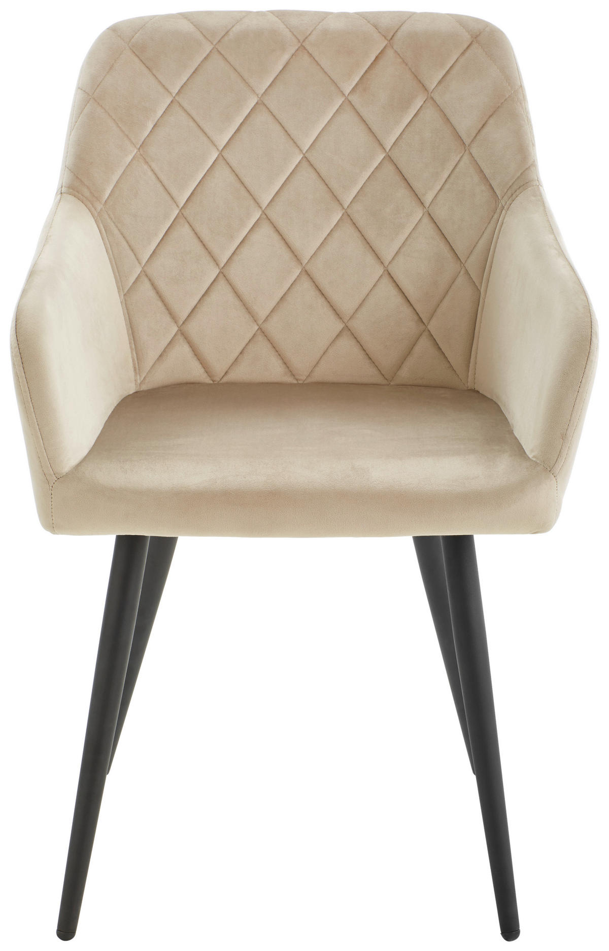 ŽIDLE S PODRUČKAMI, železo, samet, černá, šedohnědá - černá/šedohnědá, Trend, kov/dřevo (54/86/60cm) - Hom`in