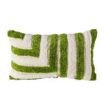 Boltze Home Zierkissen Weiß, Hellgrün 30x15x50 cm