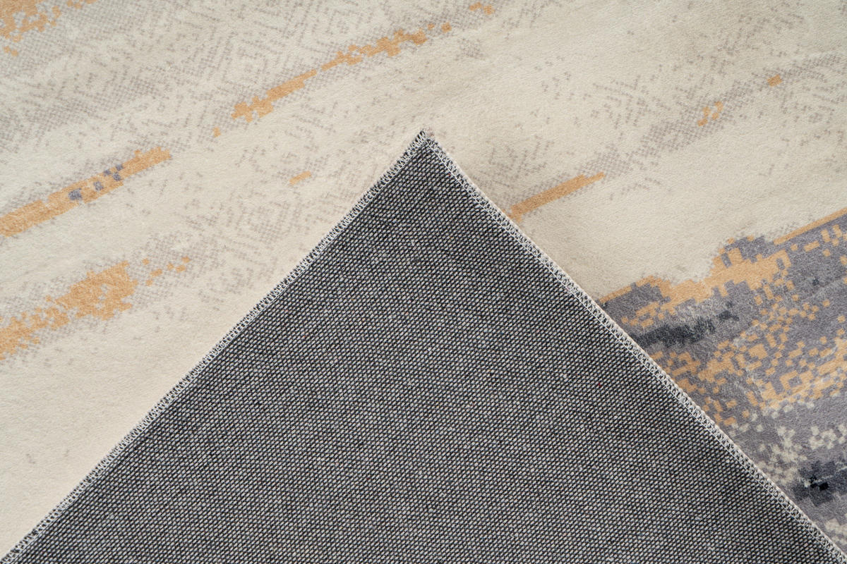 TEPPICH 80/150 cm Ilena 225 Schwarz Schwarz  - Schwarz, KONVENTIONELL, Kunststoff/Textil (80/150cm)