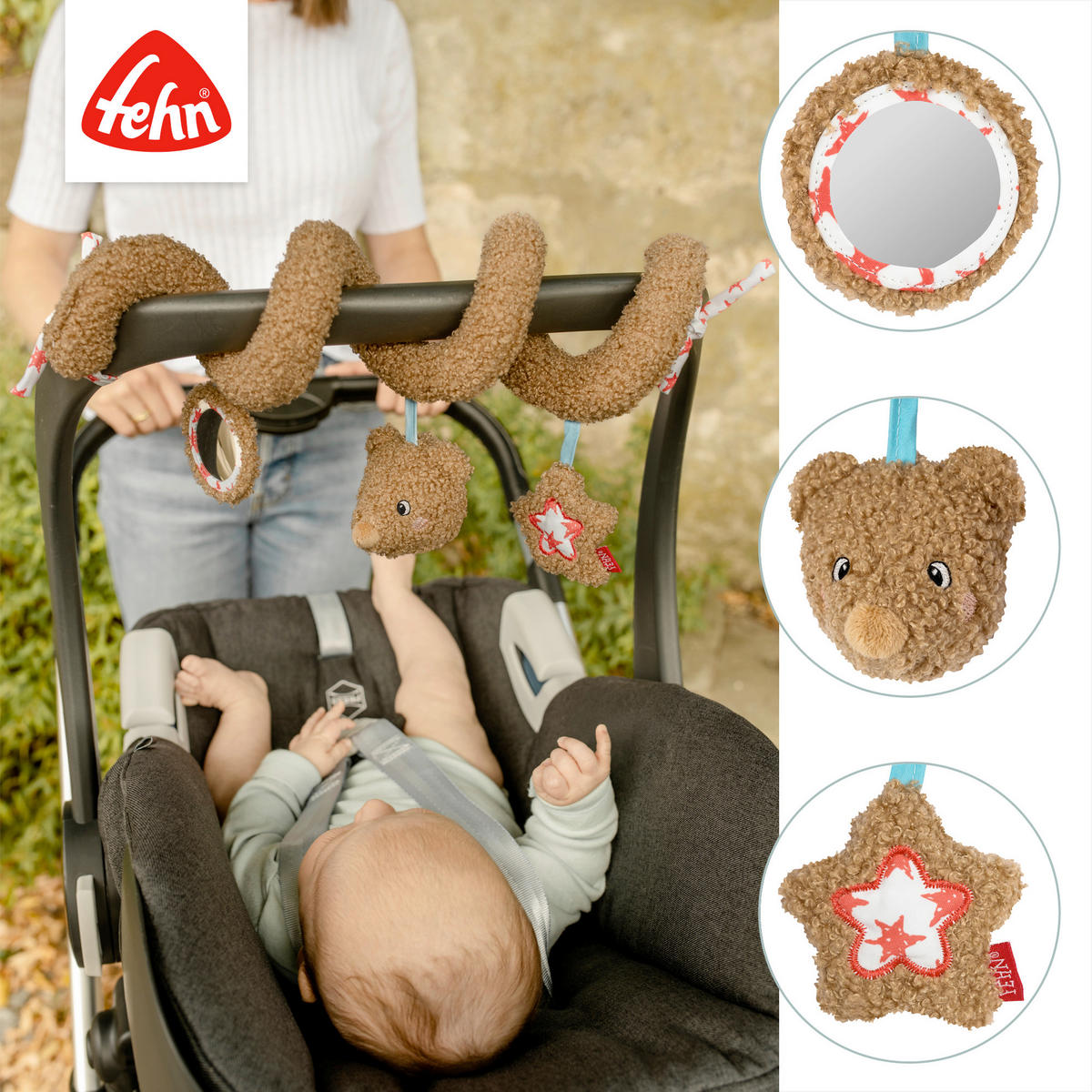 SPIELBOGEN - Hellbraun, Basics, Textil (19/10,5/9,3cm) - Fehn