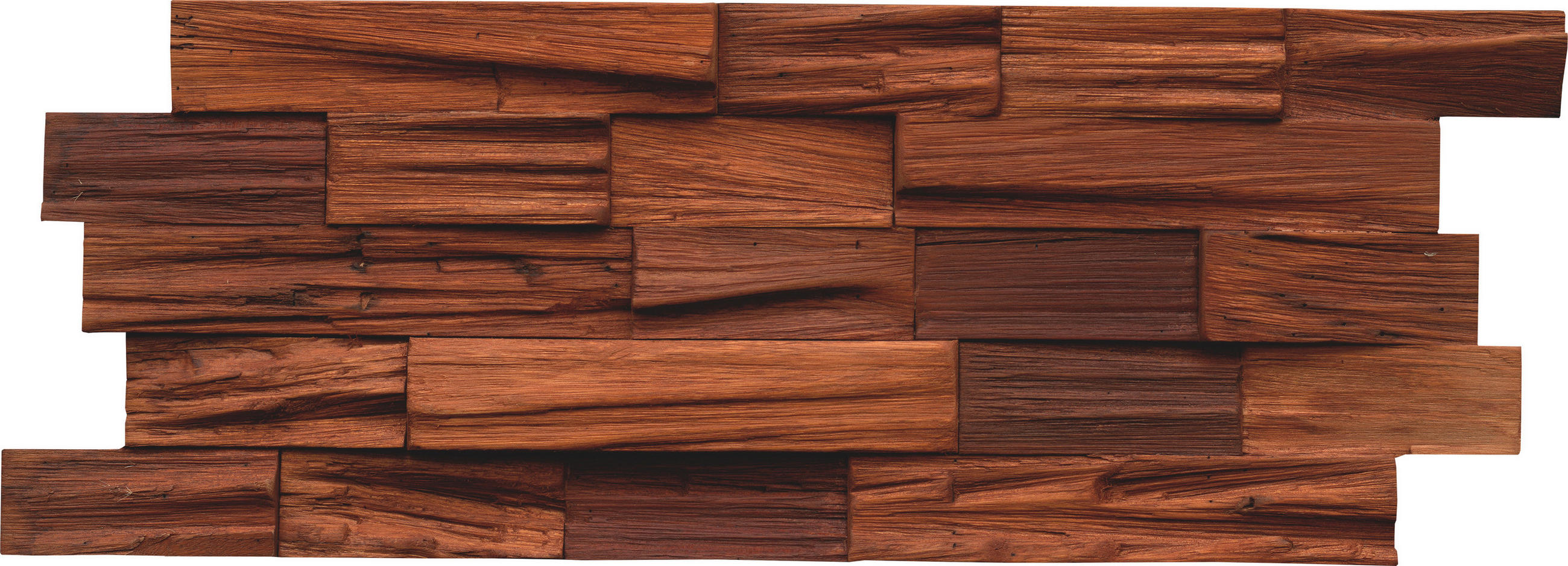 WANDVERKLEIDUNG 5 Stück  - Braun, Basics, Holz (50/20/1.8cm)