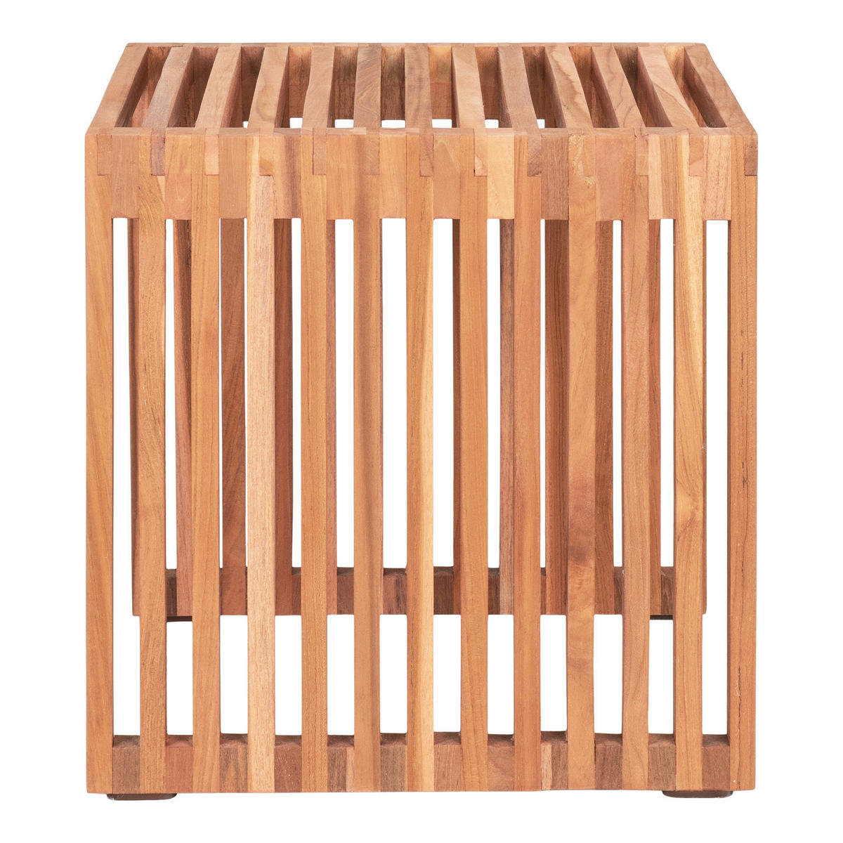 BEISTELLTISCH  - Teakfarben, Design, Holz (40/40/40cm) - MID.YOU