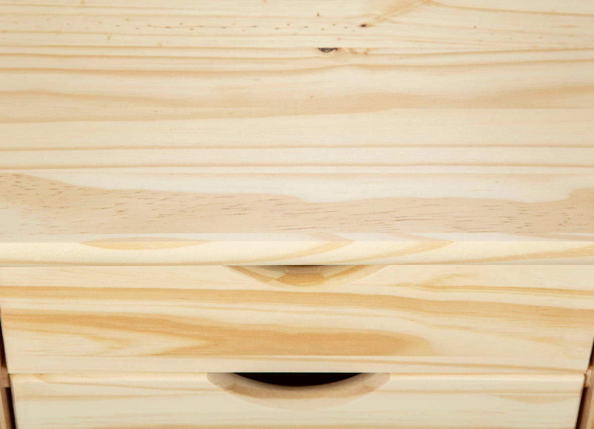ROLLCONTAINER Kiefer massiv Kieferfarben  - Kieferfarben, Basics, Holz/Kunststoff (35/66/39cm) - MID.YOU