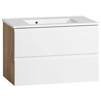 WASCHTISCHKOMBI 80 cm  - Eiche Wotan, MODERN, Holzwerkstoff/Stein (80cm) - Held