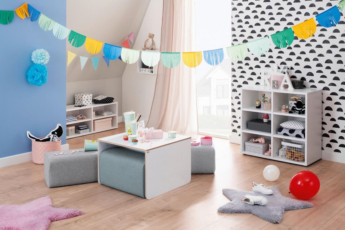 KINDERTISCH - Weiss, Design, Holzwerkstoff (63/63/44cm) - Paidi
