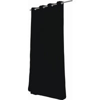 WÄRMESCHUTZVORHANG Verdunkelung  - Schwarz, Design, Textil (145/260cm)