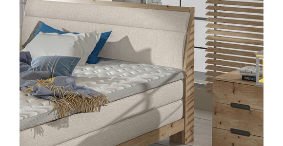 BOXSPRINGBETT 160/200 cm in Naturfarben - Eichefarben/Naturfarben, Natur, Holz/Textil (160/200cm) - Valnatura