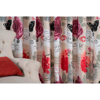 DRAPERIE CONFECȚIONATĂ semitransparent  - roșu, Basics, textil (210/245cm)