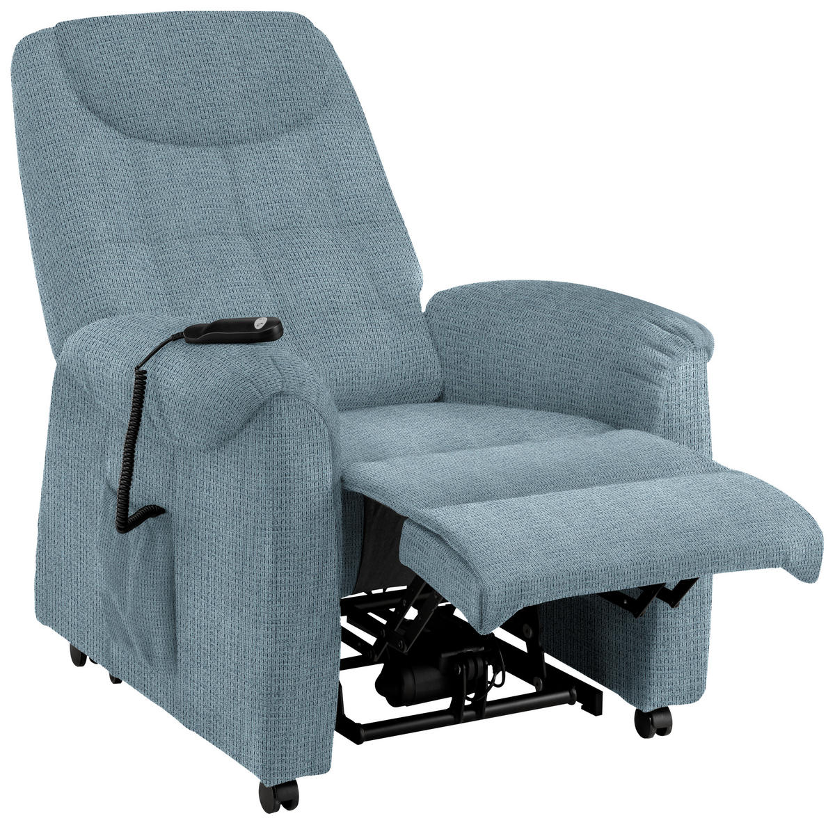 FERNSEHSESSEL in Mikrofaser Blau  - Blau/Schwarz, Konventionell, Kunststoff/Textil (83/113/92cm) - Xora