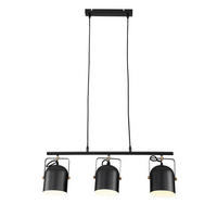 HÄNGELEUCHTE 70/15,5/120 cm  - Schwarz, LIFESTYLE, Metall (70/15,5/120cm) - Marama