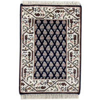 ORIENTTEPPICH 40/60 cm Mir Pushties Blau, Creme  - Blau/Creme, LIFESTYLE, Textil (40/60cm) - Cazaris