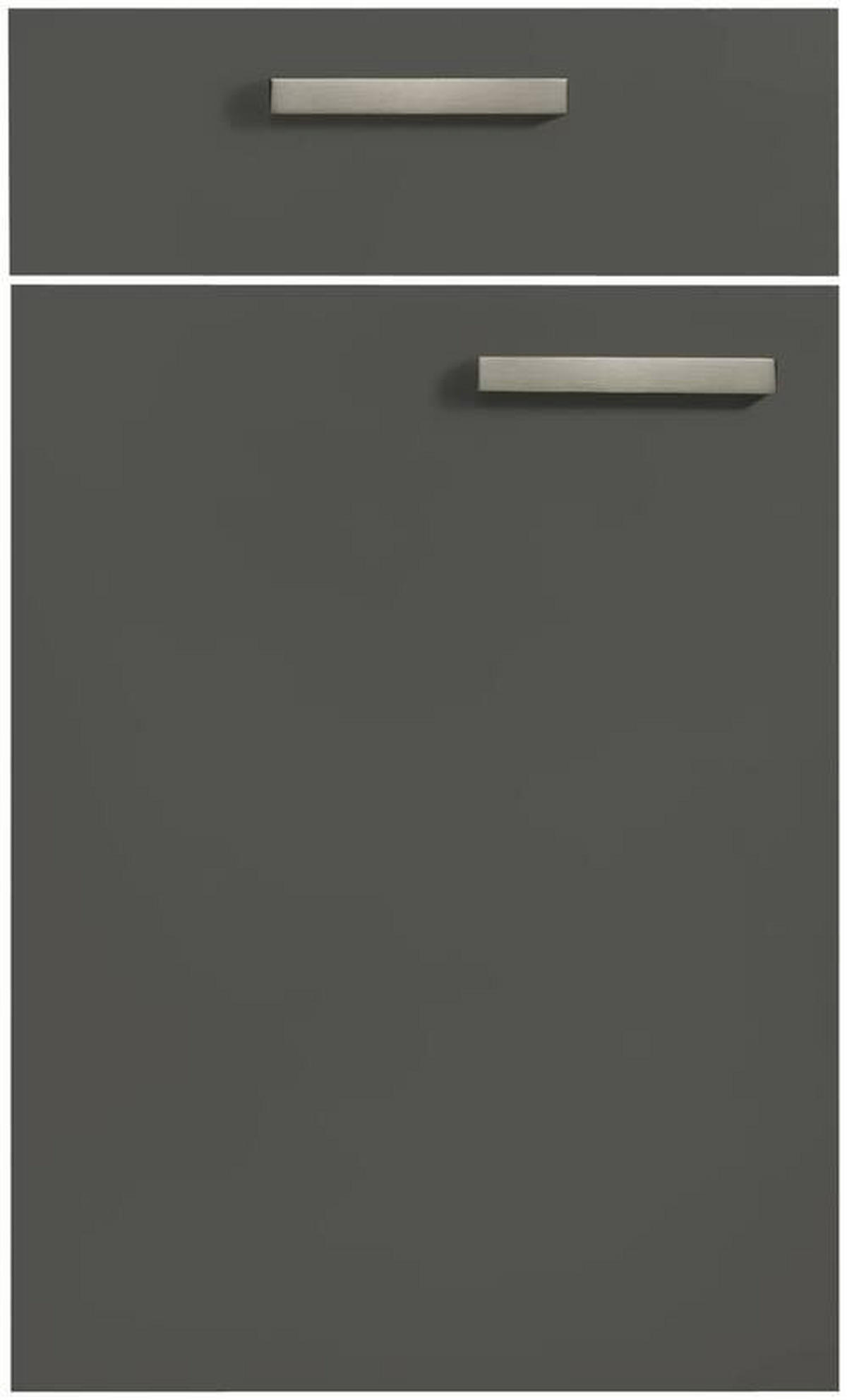 KÜCHENLEERBLOCK 360 cm   in Anthrazit, Eichefarben  - Edelstahlfarben/Eichefarben, Design, Holzwerkstoff/Metall (360cm) - Nolte Küchen