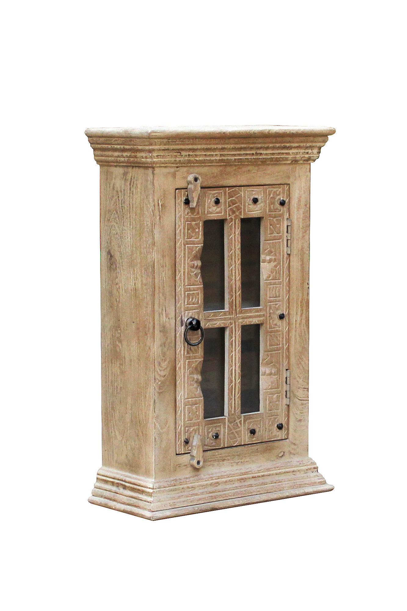 HÄNGESCHRANK 44/70/20 cm  - Naturfarben, Design, Glas/Holz (44/70/20cm) - MID.YOU