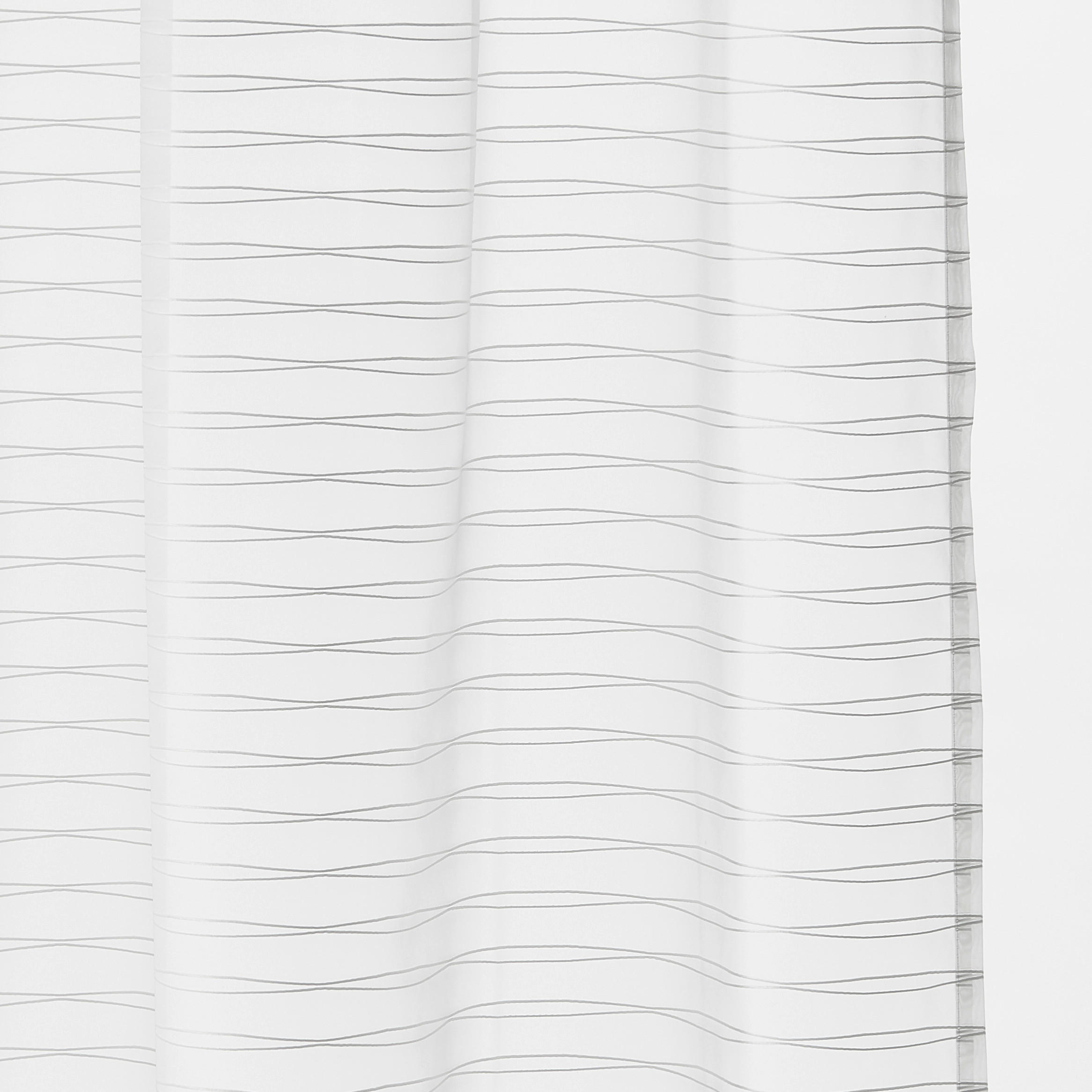 VORHANGSCHAL Waterline transparent 130/250 cm   - Weiß, Design, Textil (130/250cm) - Joop!